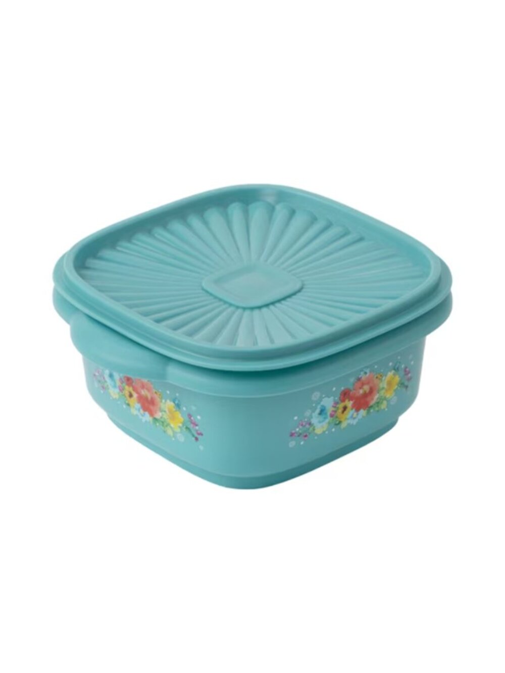 The Pioneer Woman Home Green 5-Cup Capacity Plastic Food Storage Lid Container